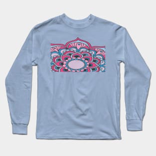 pop art mandala pastel Long Sleeve T-Shirt